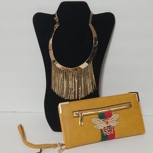 Wallet and Necklace bundle